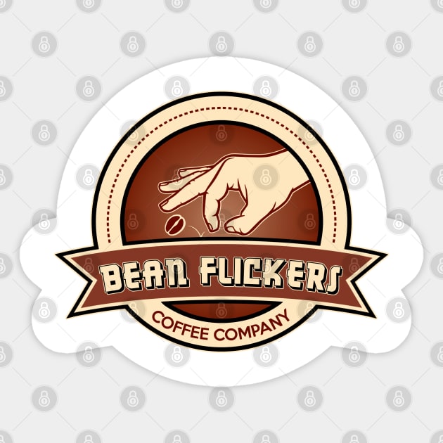 Bean Flickers Coffee Company Sticker by AngryMongoAff